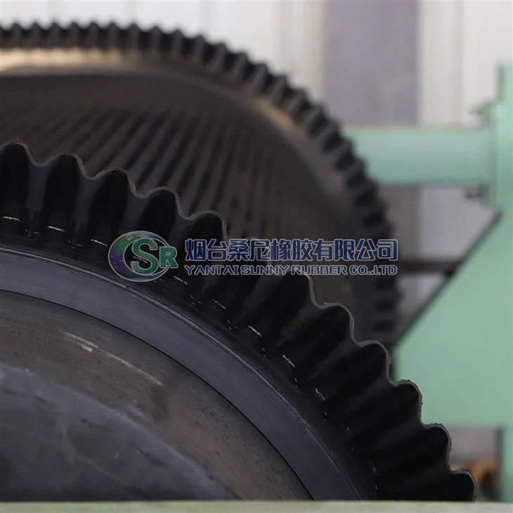 Nastro filtrante in gomma con cordoli vulcanizzati